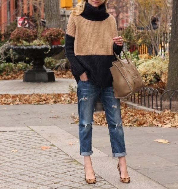 Boyfriend Jeans + Leopard Heels