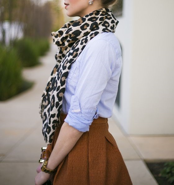 Transitional Style | Leopard Scarf