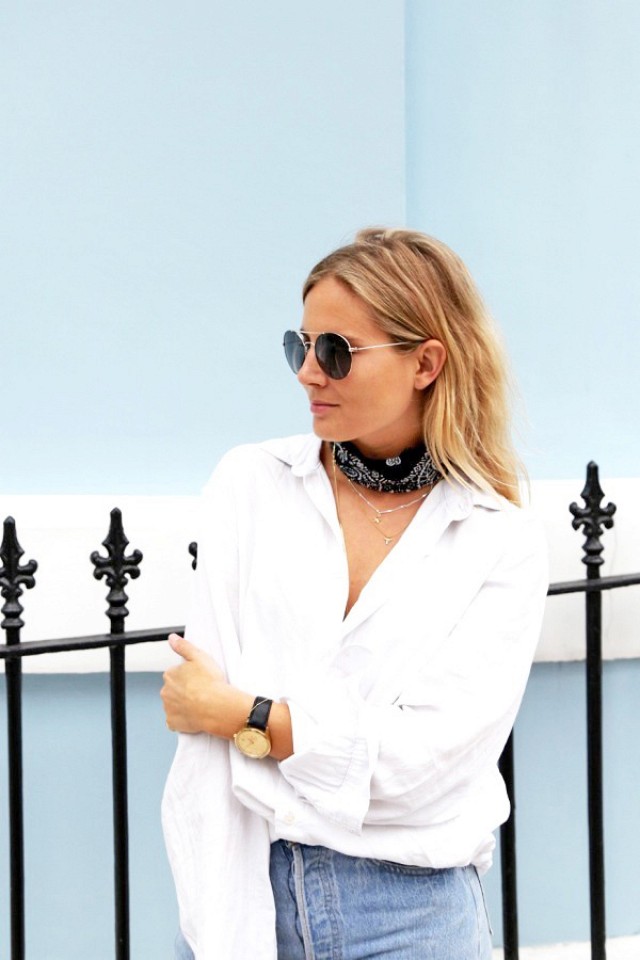 Summer shop neck scarf